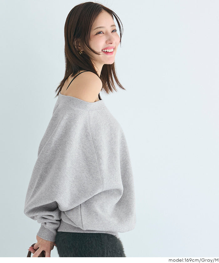 裏起毛 オフショルダースウェット レディース メール便不可 – coca公式