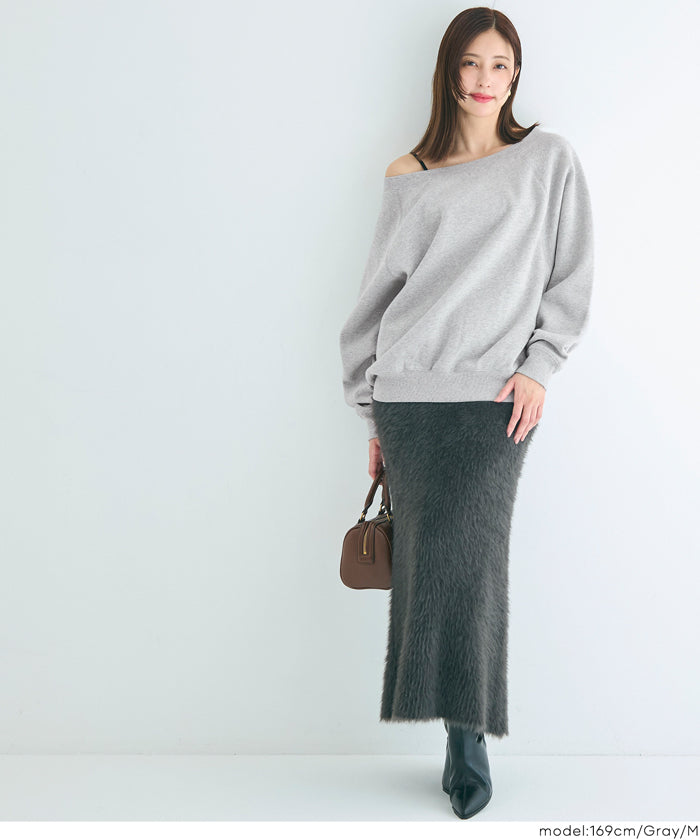 裏起毛 オフショルダースウェット レディース メール便不可 – coca公式