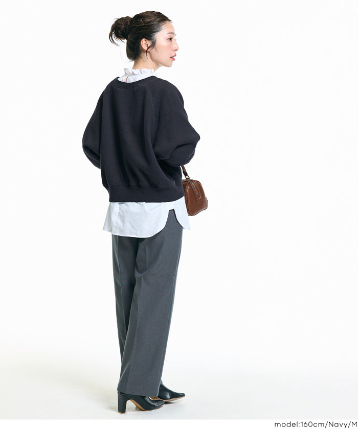 セール☆2490円→1990円 ラグランクロップドスウェット レディース