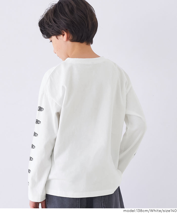 ホワイト 長袖 Tシャツ テキストデザイン ゴルチェ archive