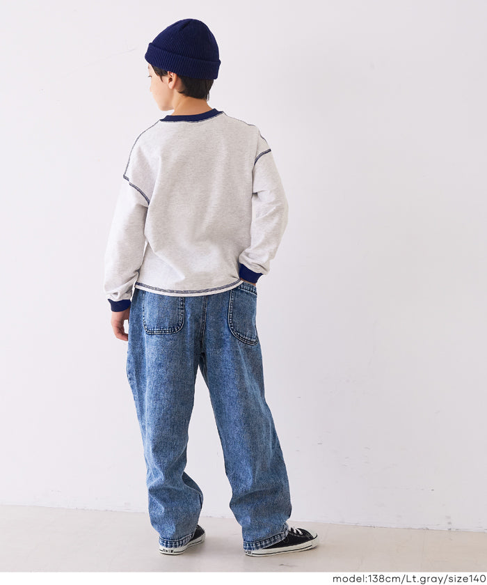 ミニ裏毛バイカラートップス キッズ メール便不可 – coca公式ストア