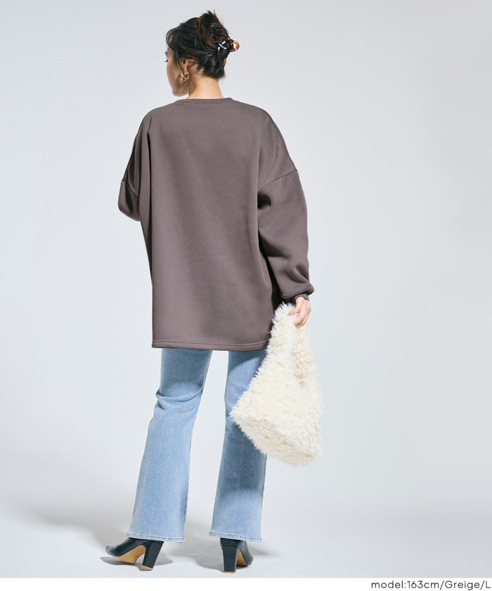 裏起毛ビッグシルエットスウェット レディース メール便不可 – coca