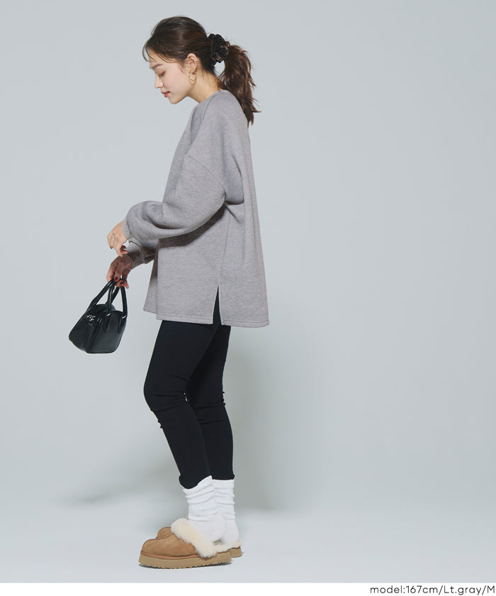 裏起毛ビッグシルエットスウェット レディース メール便不可 – coca