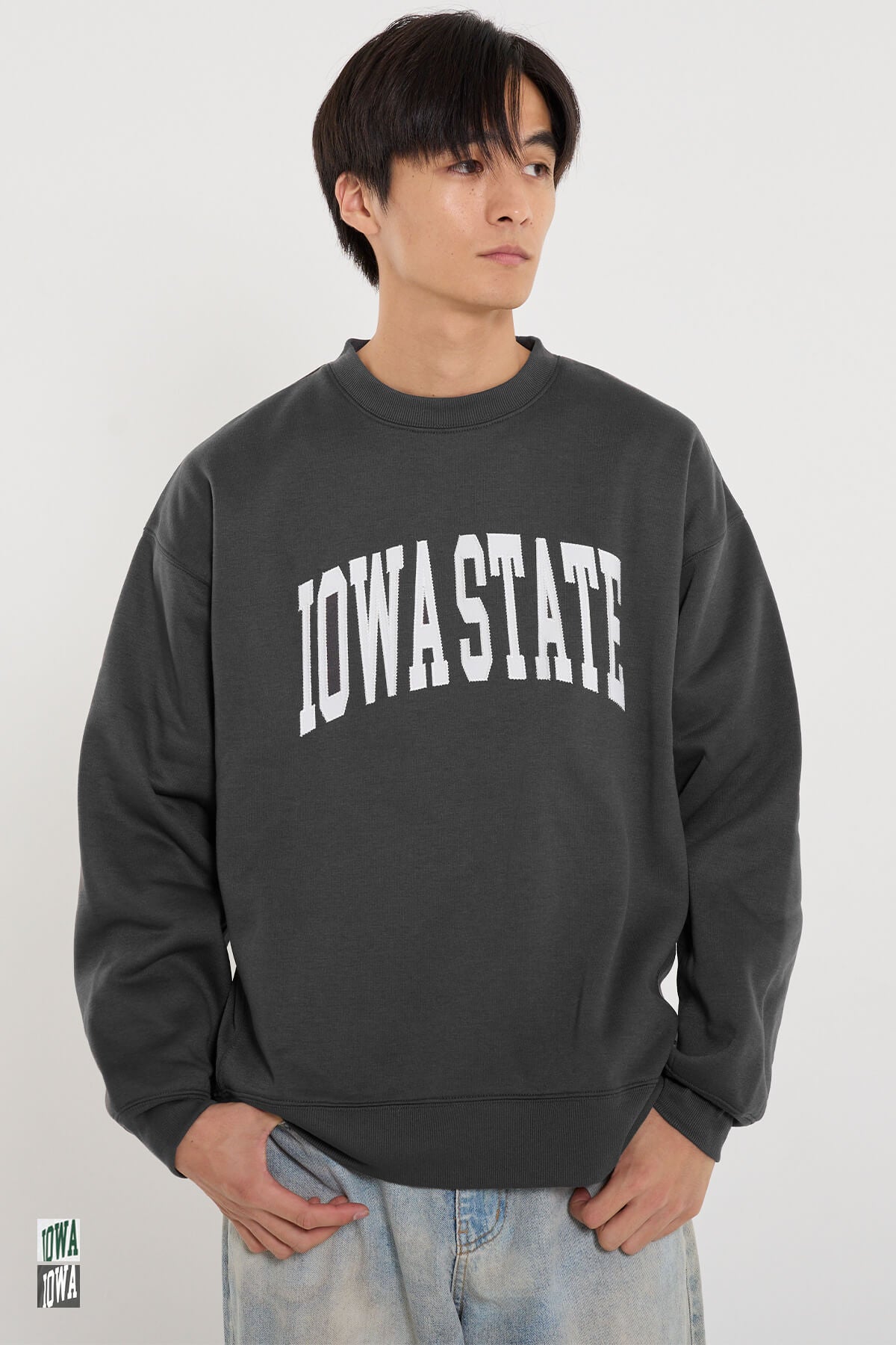 裏起毛アーチロゴワッペントレーナー メンズ メール便不可 – coca公式