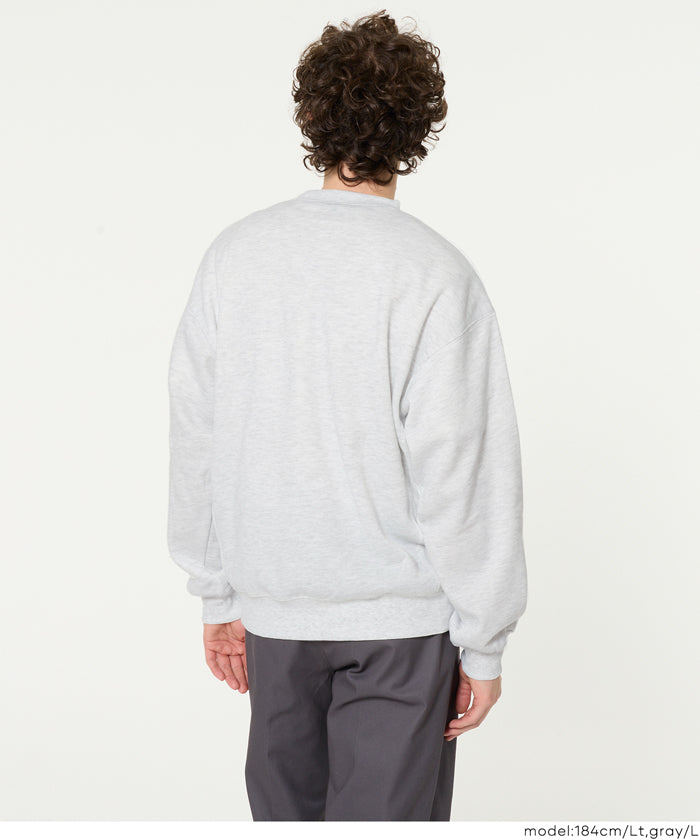 大創業祭限定セール☆ 裏起毛アーチロゴワッペントレーナー メンズ