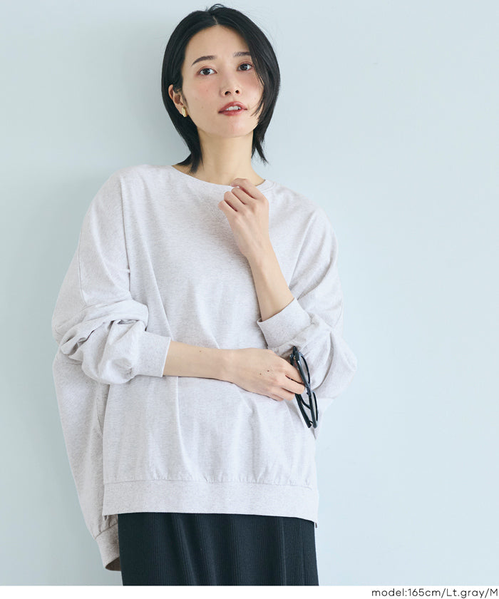 【新品タグ付き】THE C　POINT SWEATSHIRTS　オーバーサイズ TースウェットビッグシルエットロングTシャツ レディース メール便不可