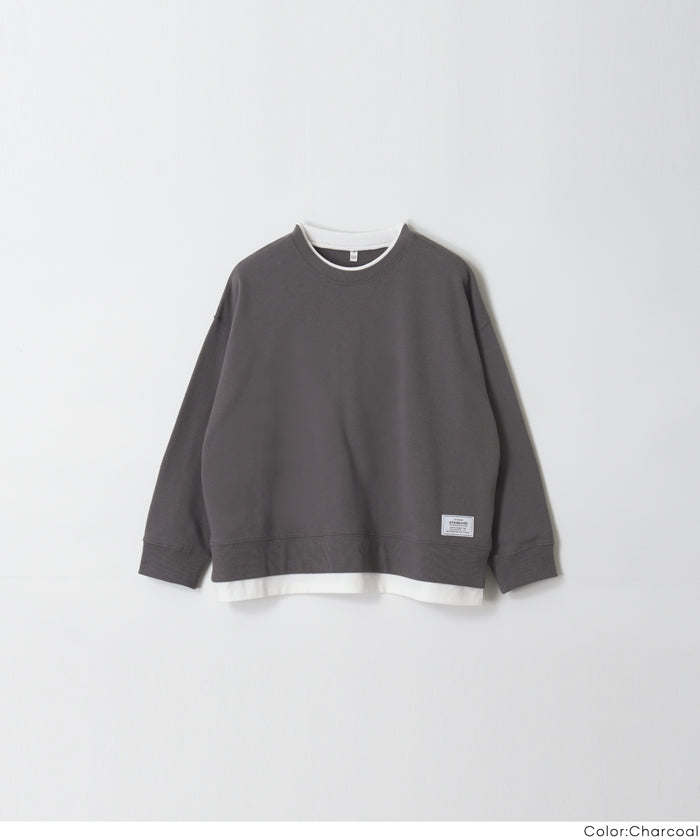 【きな】ご注文品 レイヤードスウェットトップス キッズ メール便不可 – coca公式