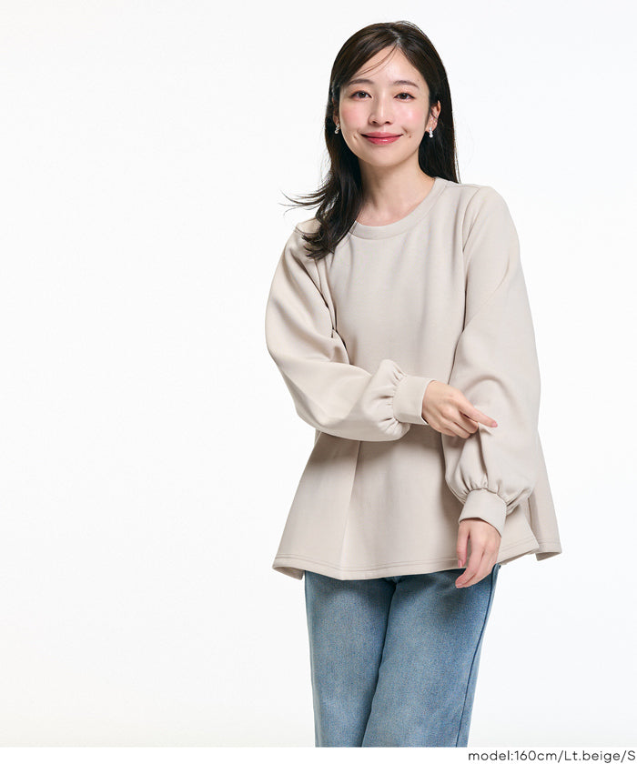 ソフトスウェットタックフレアトップス レディース メール便不可