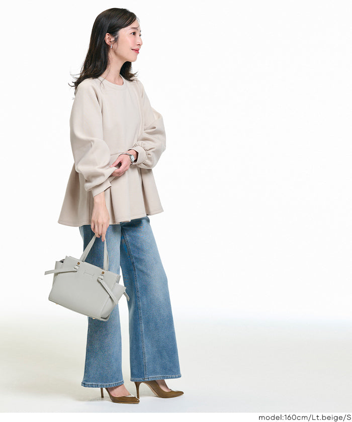 Cygne Aラインフレアトップス　新品　未使用 Cookie Chocolate / アシンメトリーフレアトップス《andGIRL 8月号P113