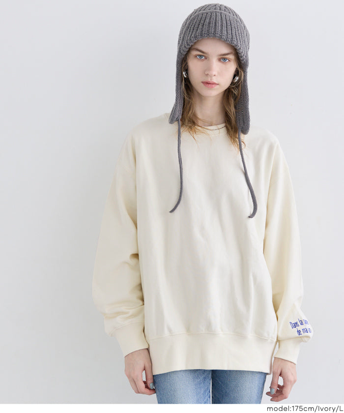 新品未使用！送料込み★ ★ロゴスウェット SHIPS any トレーナー スウェット 「SHIPS any別注」THE KNiTS:「洗濯
