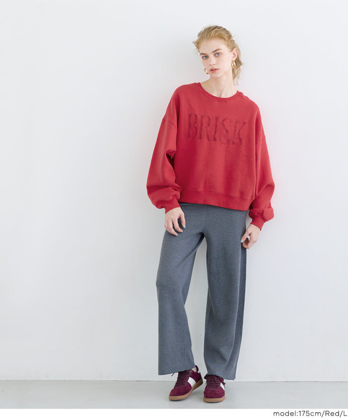 美品【サードマガジン】ビッグロゴ裏毛スウェット/RED スウェット