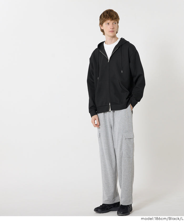 ベーシックパーカー コカ祭限定セール☆ ベーシックソフトジャージーBIG ZIPパーカー