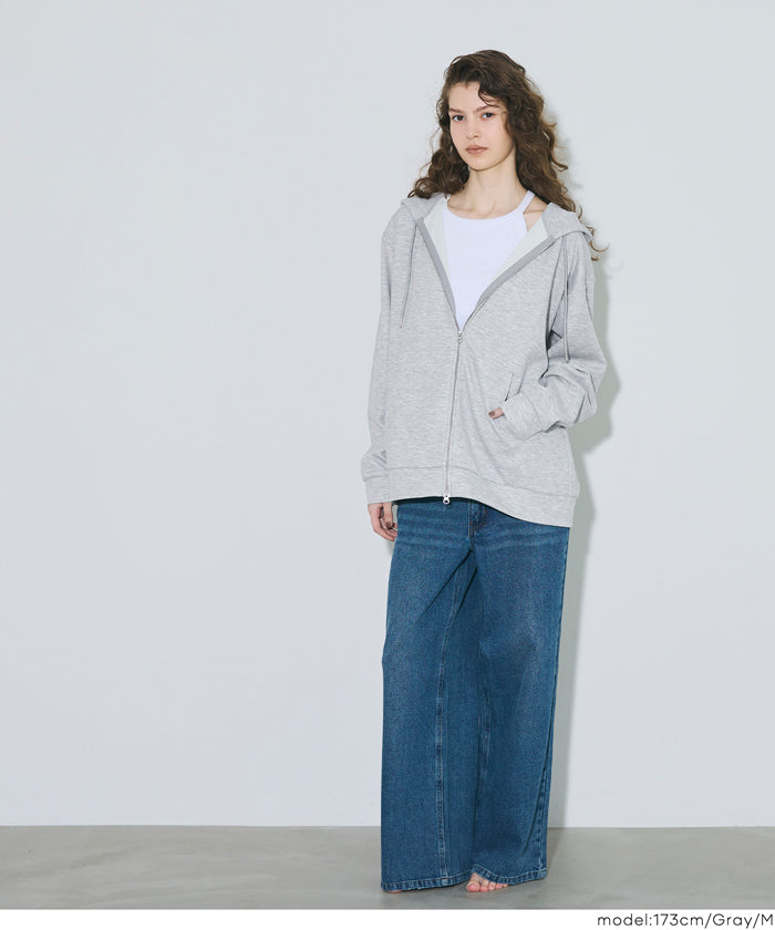 コカ祭限定セール☆ ベーシックソフトジャージーBIG ZIPパーカー