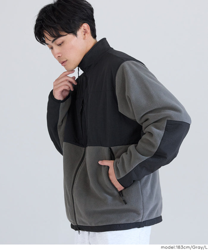 セール☆2990円→1990円 両面マイクロフリーススタンドジャケット