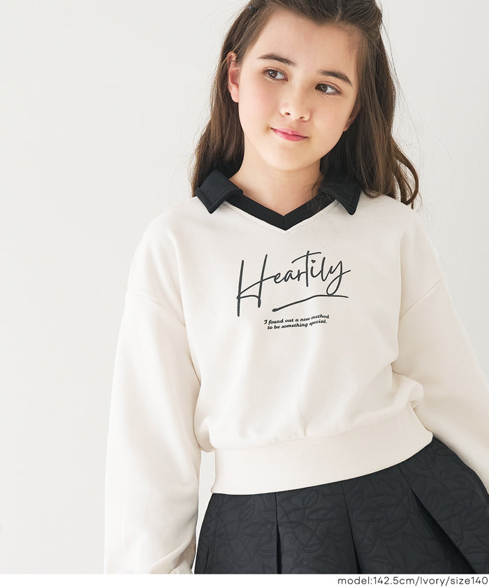 クロップドスウェットプルオーバー キッズ メール便不可 – coca公式ストア