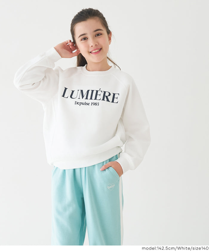 セール☆1490円→990円 親子お揃い裏起毛ラグランロゴスウェット