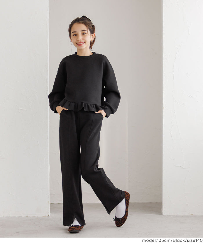 セール☆1490円→990円 ソフトスウェットフリルトップス キッズ メール