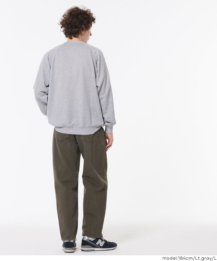 セール☆1990円→1490円 EAZY TEX ポリエステル裏毛ベーシックラグラン