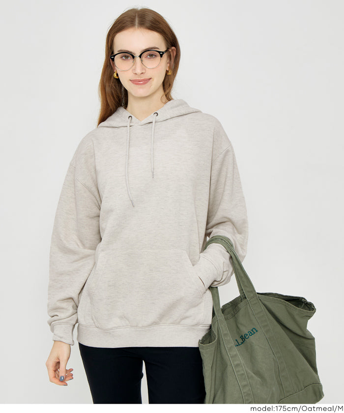 EAZY TEX ポリエステル裏毛ベーシックプルパーカー メンズ レディース