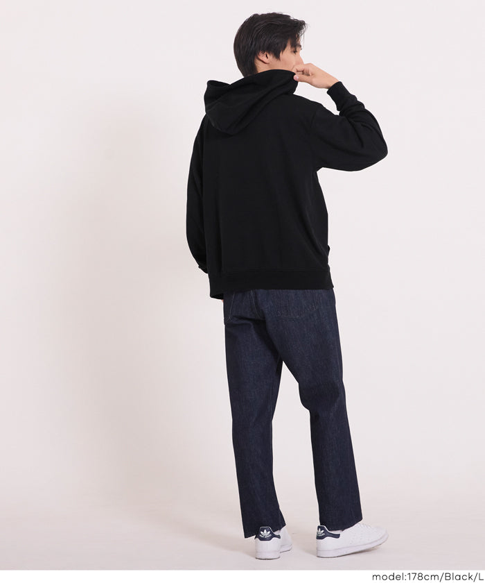 EAZY TEX ポリエステル裏毛ベーシックプルパーカー メンズ レディース