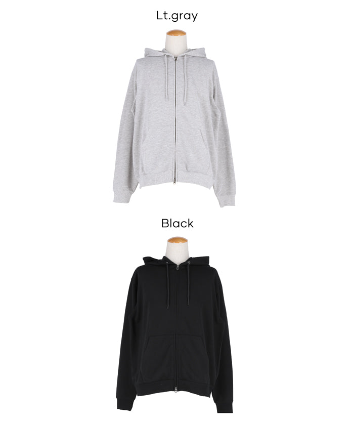 セール☆2490円→1990円 EAZY TEX ポリエステル裏毛ベーシックZIP