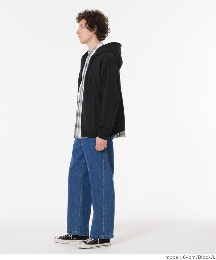 セール☆2490円→1990円 EAZY TEX ポリエステル裏毛ベーシックZIP