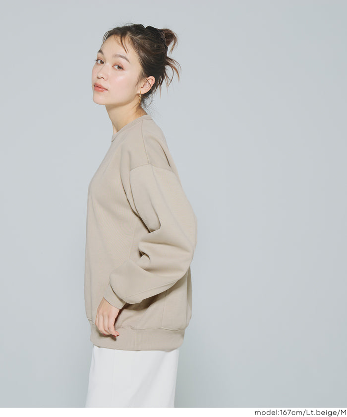 セール☆1690円→1490円 ポリエステル裏起毛ベーシックトレーナー