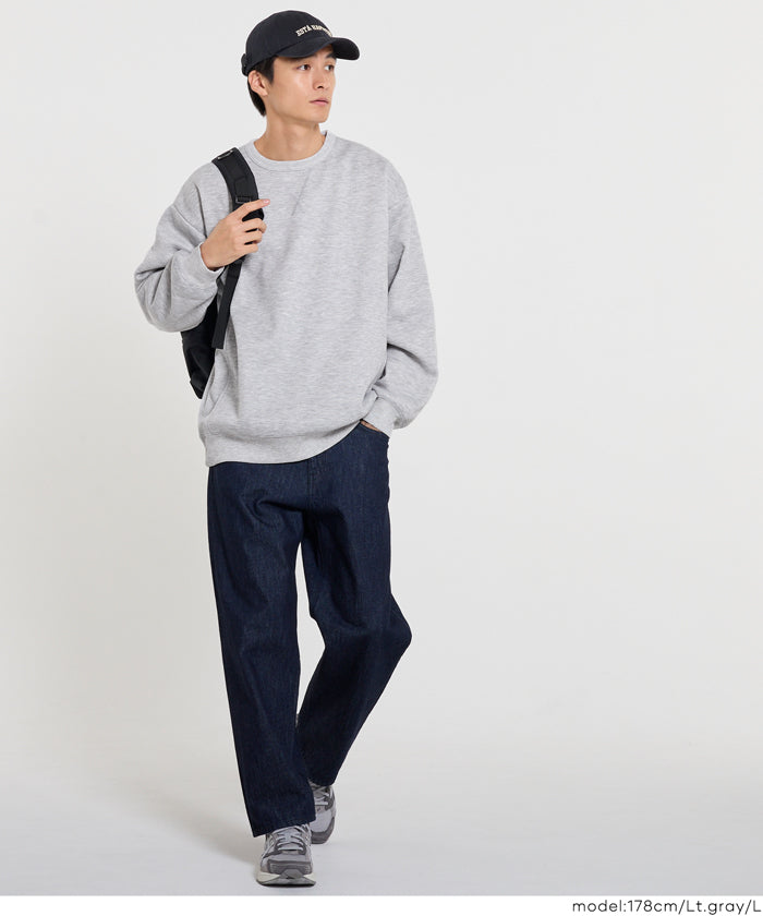 ポリエステル裏起毛ベーシックトレーナー メンズ レディース メール便