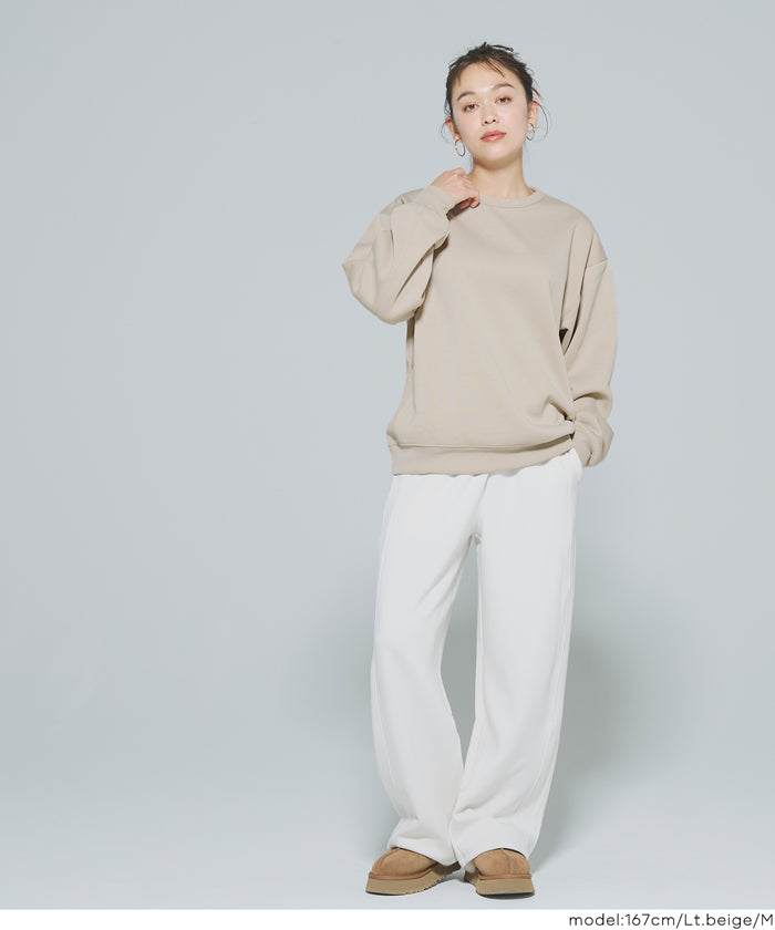 セール☆1690円→1490円 ポリエステル裏起毛ベーシックトレーナー