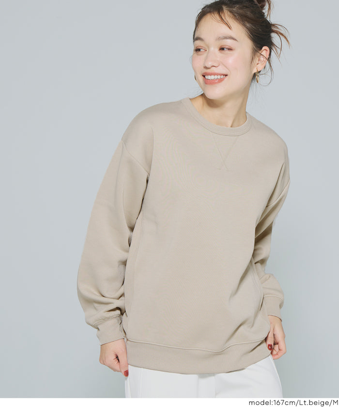 ポリエステル裏起毛ベーシックトレーナー メンズ レディース メール便