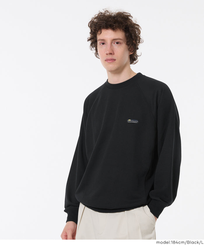 クーポン DAY6 x UNDERTONES ヨンケイ YoungK トレーナー EAZY TEX ポリエステル裏毛ラグランピスネームトレーナー メンズ