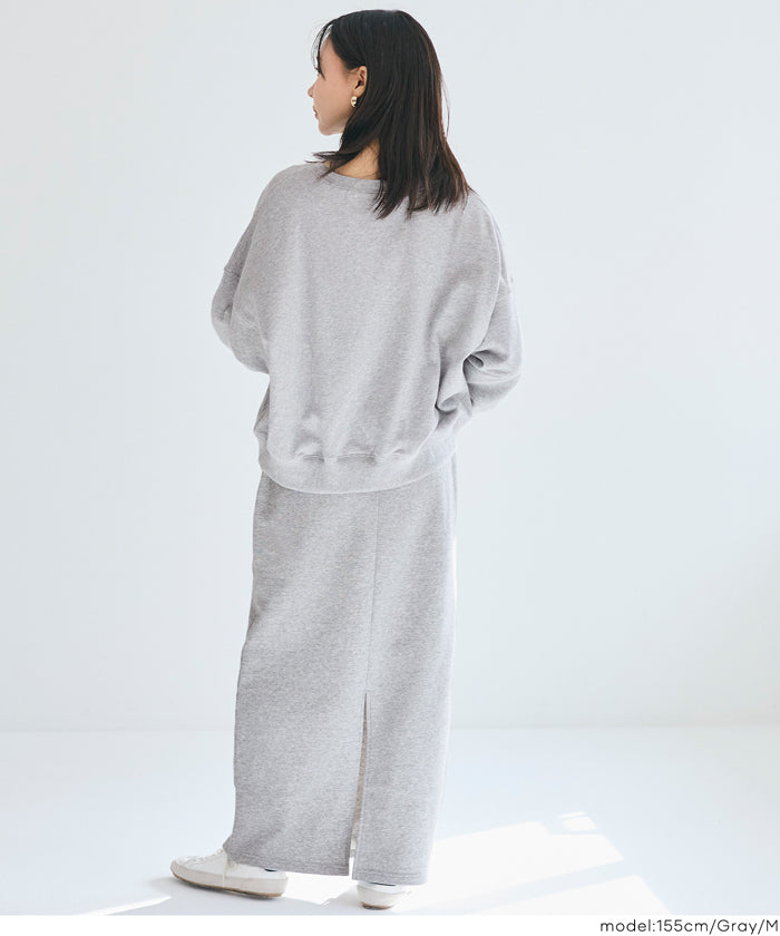 セール☆2990円→2490円 裏毛ロゴクロップドスウェット レディース