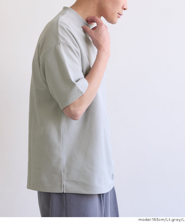 鹿の子ワンポイント胸刺繍トップス メンズ メール便不可 – coca公式ストア