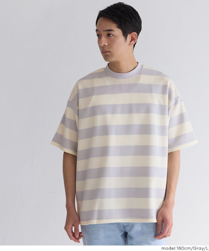 セール ☆1690円→1290円 鹿の子ボーダーTシャツ メンズ メール便不可
