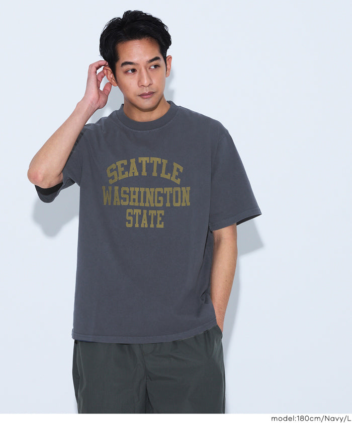 ピグメント風プリント半袖Tシャツ メンズ メール便不可 – coca公式ストア
