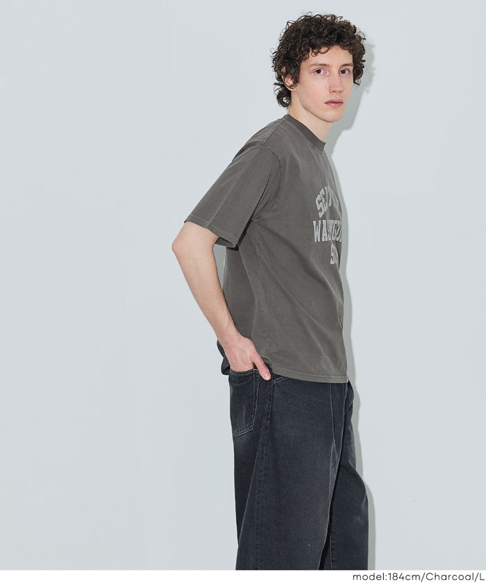 ピグメント風プリント半袖Tシャツ メンズ メール便不可 – coca公式ストア