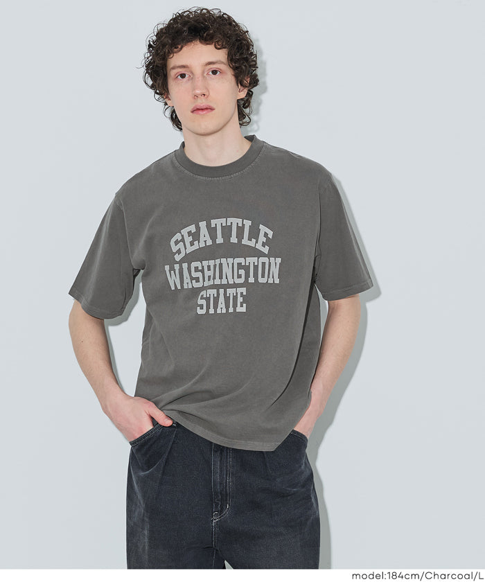 ピグメント風プリント半袖Tシャツ メンズ メール便不可 – coca公式ストア