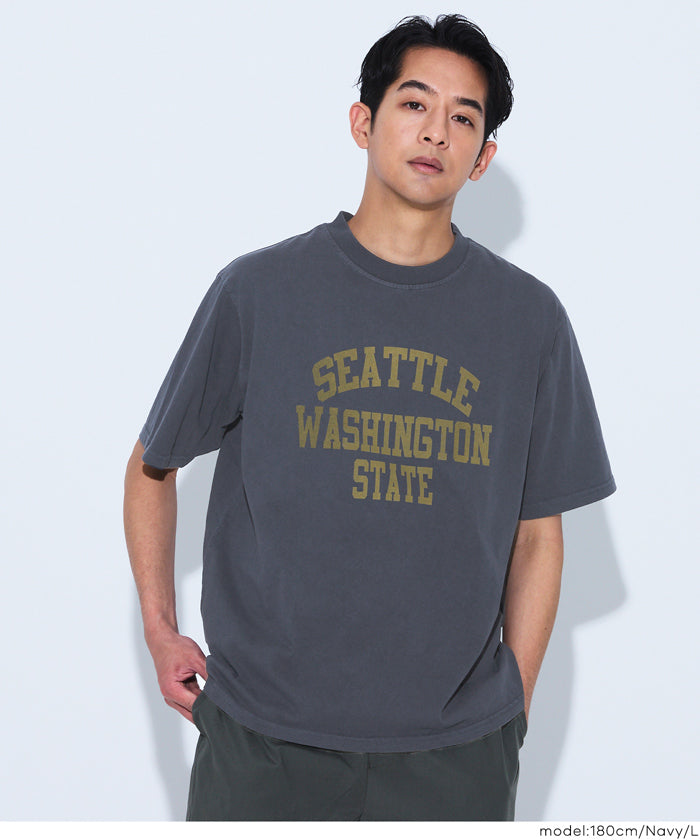 ピグメント風プリント半袖Tシャツ メンズ メール便不可 – coca公式ストア