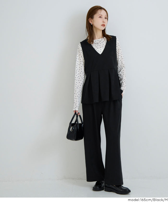 カットジョーゼットワイドパンツ レディース メール便不可 – coca公式