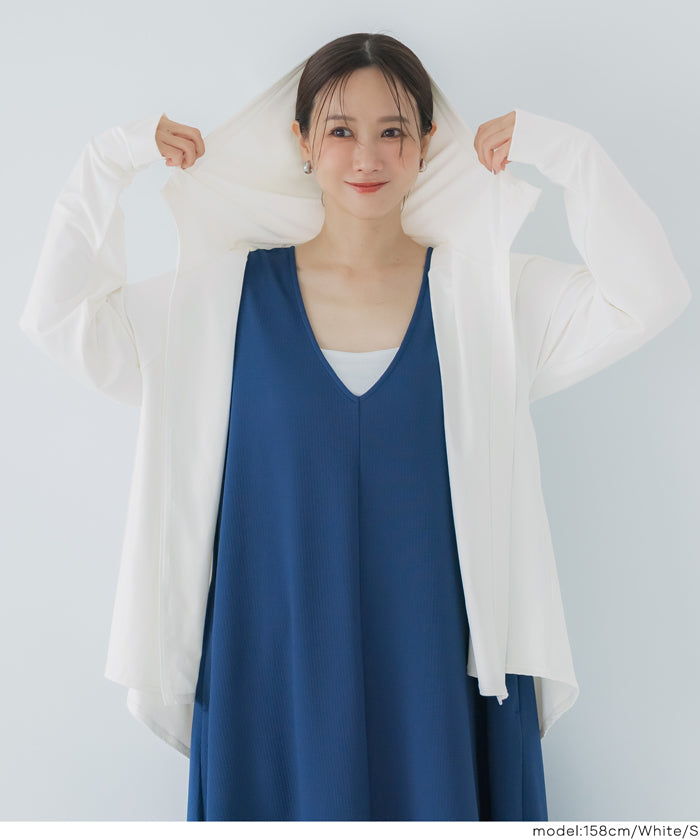 UVカットバックギャザーパーカー レディース メール便不可【田中里奈様