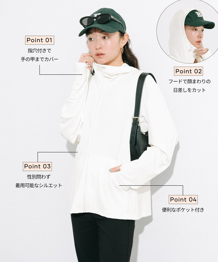 ユニセックスUVカットパーカー レディース メンズ メール便不可 – coca