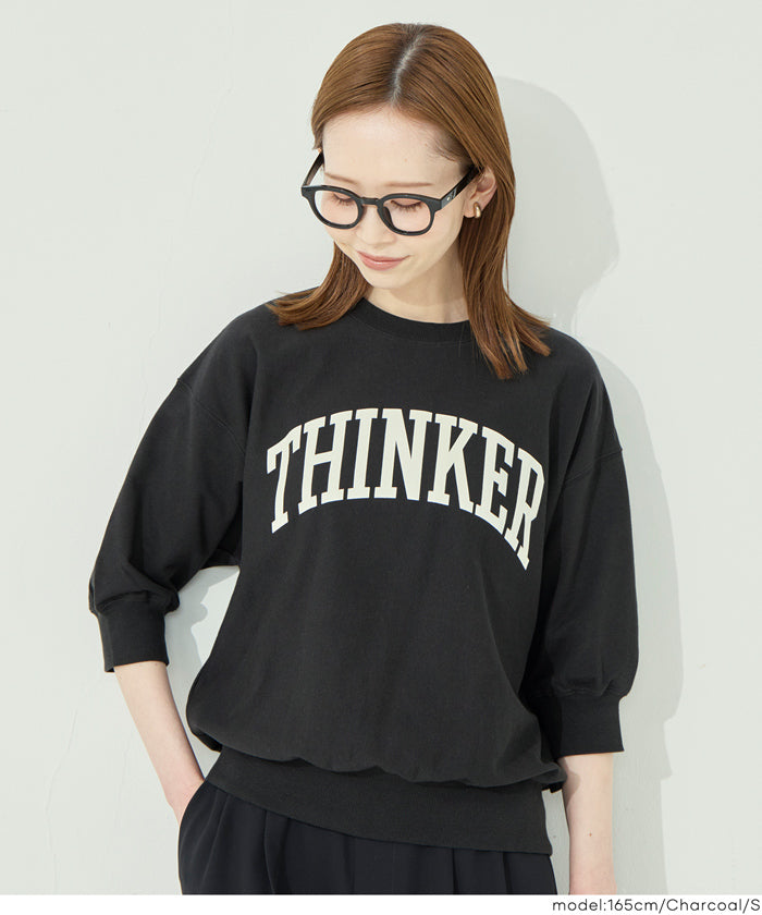セール☆1690円→1290円 ミニ裏毛ロゴプリントスウェット レディース