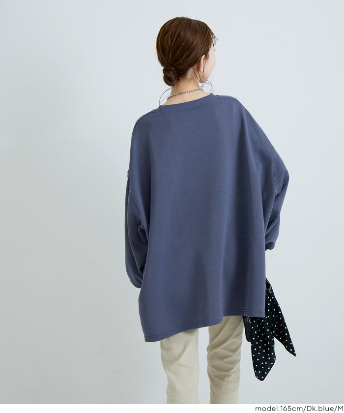 セール☆1990円→1690円 裏毛ワイドスリットスウェット レディース