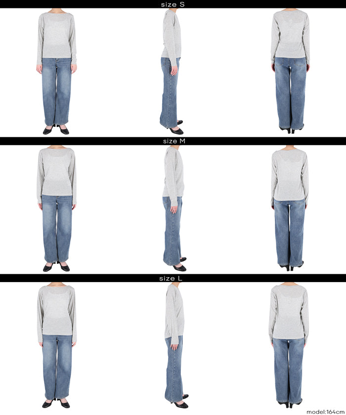 セール☆1290円→550円 ワンショルダーシアー長袖Tシャツ レディース