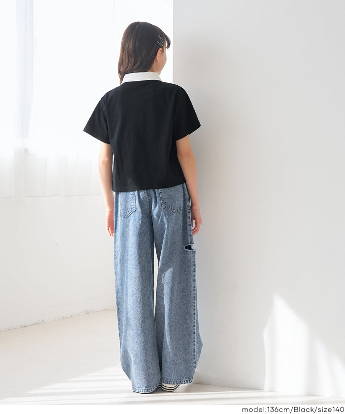 ハーフジップポロTシャツ キッズ メール便不可 – coca公式ストア