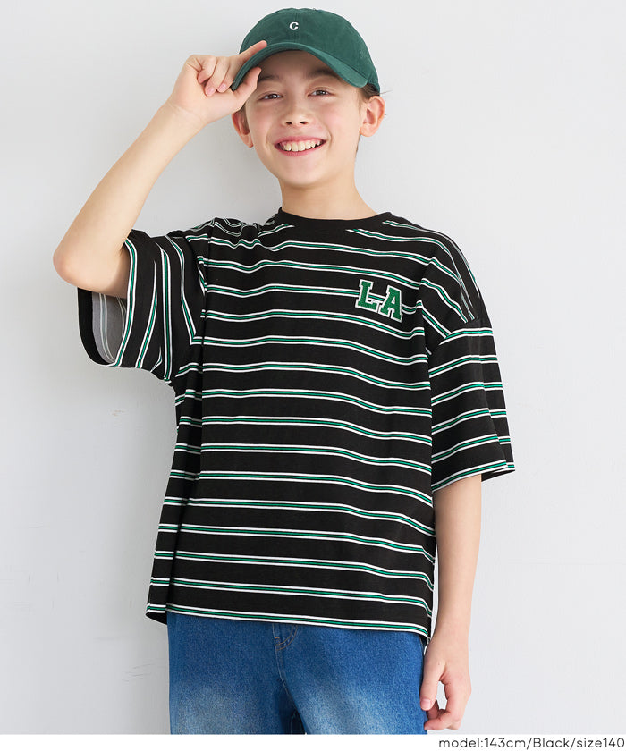 セール☆1290円→990円 マルチボーダービッグTシャツ キッズ メール便