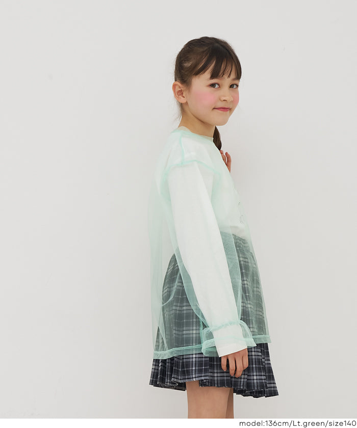 チュールトップス＆長袖Tシャツ 2枚セット キッズ メール便不可 – coca