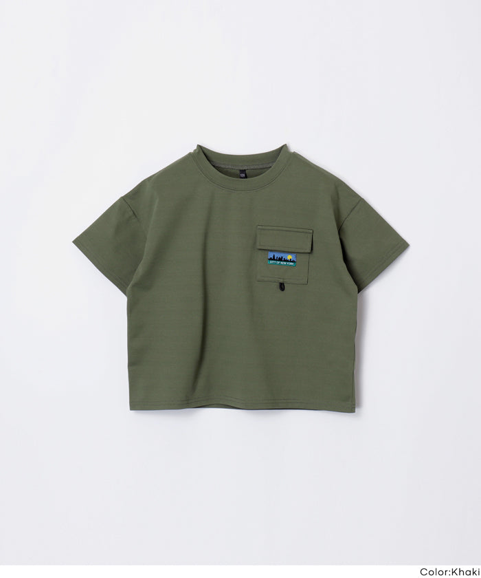セール☆990円→790円 ネームストレッチ半袖Tシャツ キッズ メール便