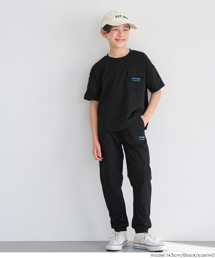 セール☆990円→790円 ネームストレッチ半袖Tシャツ キッズ メール便