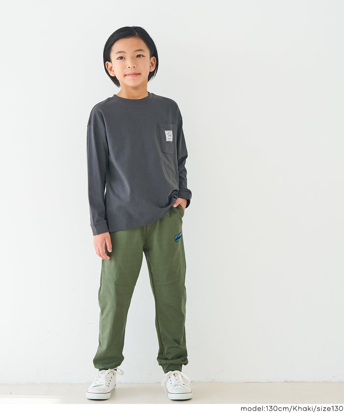 セール☆1490円→990円 ネームストレッチジョガーパンツ キッズ メール